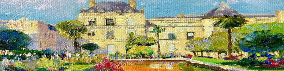 Bannière jardin impressionisme